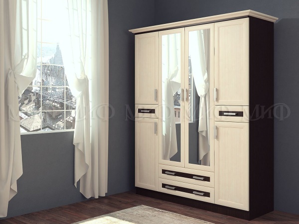 Шкаф Гавайи Венге/Дуб Белфорт (Ш-1675 мм x В-2050 мм х Г-579 мм)