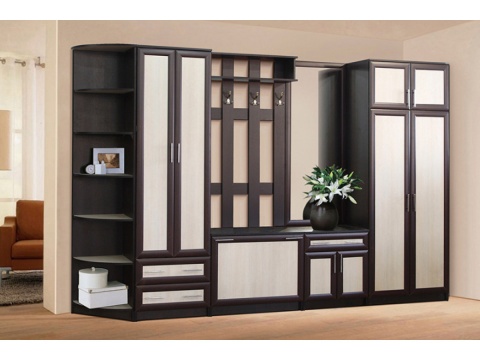 Прихожая Елена Венге/Беленый Дуб (Ш-3240 x В-2116 x Г-460)