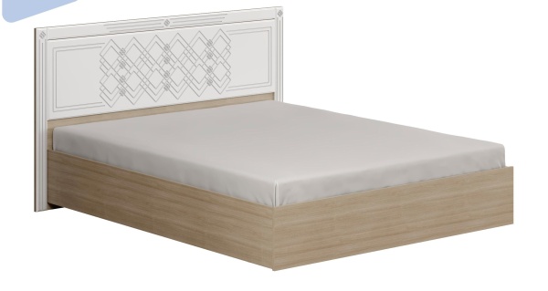 Кровать Амели с Подъемным Механизмом Дуб Сонома Светлый/Белый Глянец (Д-1792 х В-1030 х Г-2042 мм)