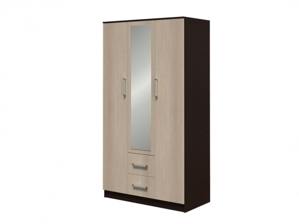 Шкаф 3-х Створчатый Фиджи (Ш-1200 х В-2016 х Г-520 мм)/Разные Цвета